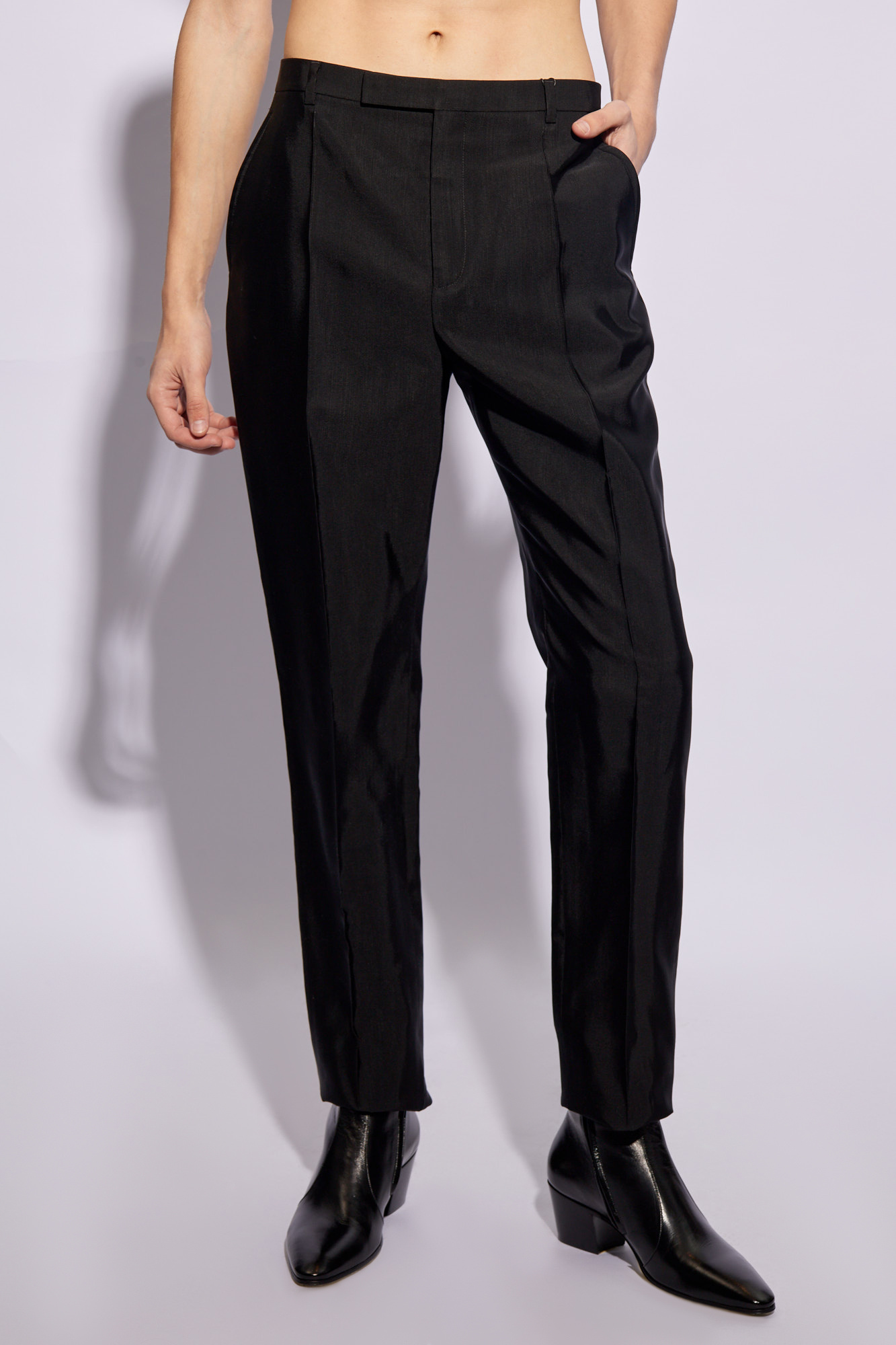Saint Laurent Pleat-front trousers | Men's | Vitkac